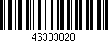Código de barras (EAN, GTIN, SKU, ISBN): '46333828'