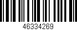 Código de barras (EAN, GTIN, SKU, ISBN): '46334269'