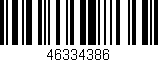 Código de barras (EAN, GTIN, SKU, ISBN): '46334386'
