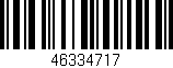 Código de barras (EAN, GTIN, SKU, ISBN): '46334717'
