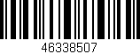 Código de barras (EAN, GTIN, SKU, ISBN): '46338507'