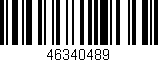 Código de barras (EAN, GTIN, SKU, ISBN): '46340489'