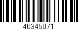 Código de barras (EAN, GTIN, SKU, ISBN): '46345071'