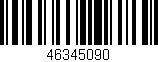 Código de barras (EAN, GTIN, SKU, ISBN): '46345090'