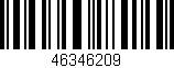 Código de barras (EAN, GTIN, SKU, ISBN): '46346209'