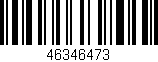 Código de barras (EAN, GTIN, SKU, ISBN): '46346473'