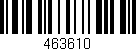 Código de barras (EAN, GTIN, SKU, ISBN): '463610'