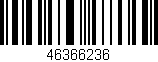 Código de barras (EAN, GTIN, SKU, ISBN): '46366236'