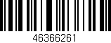 Código de barras (EAN, GTIN, SKU, ISBN): '46366261'