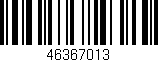 Código de barras (EAN, GTIN, SKU, ISBN): '46367013'