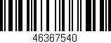 Código de barras (EAN, GTIN, SKU, ISBN): '46367540'