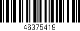 Código de barras (EAN, GTIN, SKU, ISBN): '46375419'