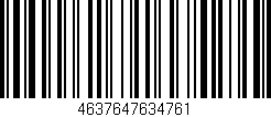 Código de barras (EAN, GTIN, SKU, ISBN): '4637647634761'