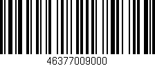 Código de barras (EAN, GTIN, SKU, ISBN): '46377009000'