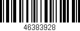 Código de barras (EAN, GTIN, SKU, ISBN): '46383928'