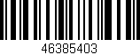 Código de barras (EAN, GTIN, SKU, ISBN): '46385403'