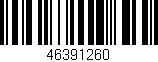 Código de barras (EAN, GTIN, SKU, ISBN): '46391260'