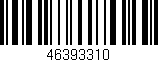 Código de barras (EAN, GTIN, SKU, ISBN): '46393310'