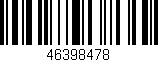 Código de barras (EAN, GTIN, SKU, ISBN): '46398478'