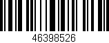 Código de barras (EAN, GTIN, SKU, ISBN): '46398526'