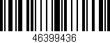 Código de barras (EAN, GTIN, SKU, ISBN): '46399436'