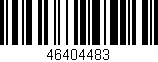 Código de barras (EAN, GTIN, SKU, ISBN): '46404483'