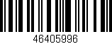 Código de barras (EAN, GTIN, SKU, ISBN): '46405996'