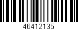 Código de barras (EAN, GTIN, SKU, ISBN): '46412135'