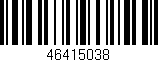 Código de barras (EAN, GTIN, SKU, ISBN): '46415038'