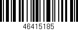 Código de barras (EAN, GTIN, SKU, ISBN): '46415185'