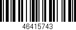 Código de barras (EAN, GTIN, SKU, ISBN): '46415743'