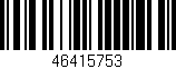 Código de barras (EAN, GTIN, SKU, ISBN): '46415753'