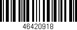 Código de barras (EAN, GTIN, SKU, ISBN): '46420918'