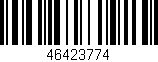 Código de barras (EAN, GTIN, SKU, ISBN): '46423774'