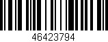 Código de barras (EAN, GTIN, SKU, ISBN): '46423794'