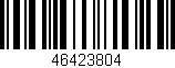 Código de barras (EAN, GTIN, SKU, ISBN): '46423804'