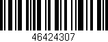 Código de barras (EAN, GTIN, SKU, ISBN): '46424307'
