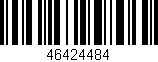 Código de barras (EAN, GTIN, SKU, ISBN): '46424484'