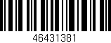 Código de barras (EAN, GTIN, SKU, ISBN): '46431381'