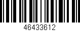Código de barras (EAN, GTIN, SKU, ISBN): '46433612'