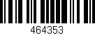 Código de barras (EAN, GTIN, SKU, ISBN): '464353'