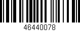 Código de barras (EAN, GTIN, SKU, ISBN): '46440078'