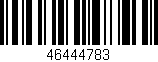 Código de barras (EAN, GTIN, SKU, ISBN): '46444783'