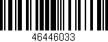 Código de barras (EAN, GTIN, SKU, ISBN): '46446033'