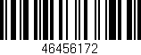 Código de barras (EAN, GTIN, SKU, ISBN): '46456172'