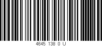 Código de barras (EAN, GTIN, SKU, ISBN): '4645_138_0_U'