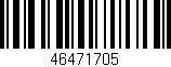 Código de barras (EAN, GTIN, SKU, ISBN): '46471705'