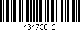 Código de barras (EAN, GTIN, SKU, ISBN): '46473012'