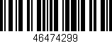 Código de barras (EAN, GTIN, SKU, ISBN): '46474299'