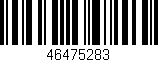 Código de barras (EAN, GTIN, SKU, ISBN): '46475283'